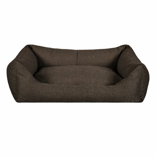 Лежак Tappi 'Ротонд' прямоугольный лежак с подушкой, шоколад, 55*40*18см