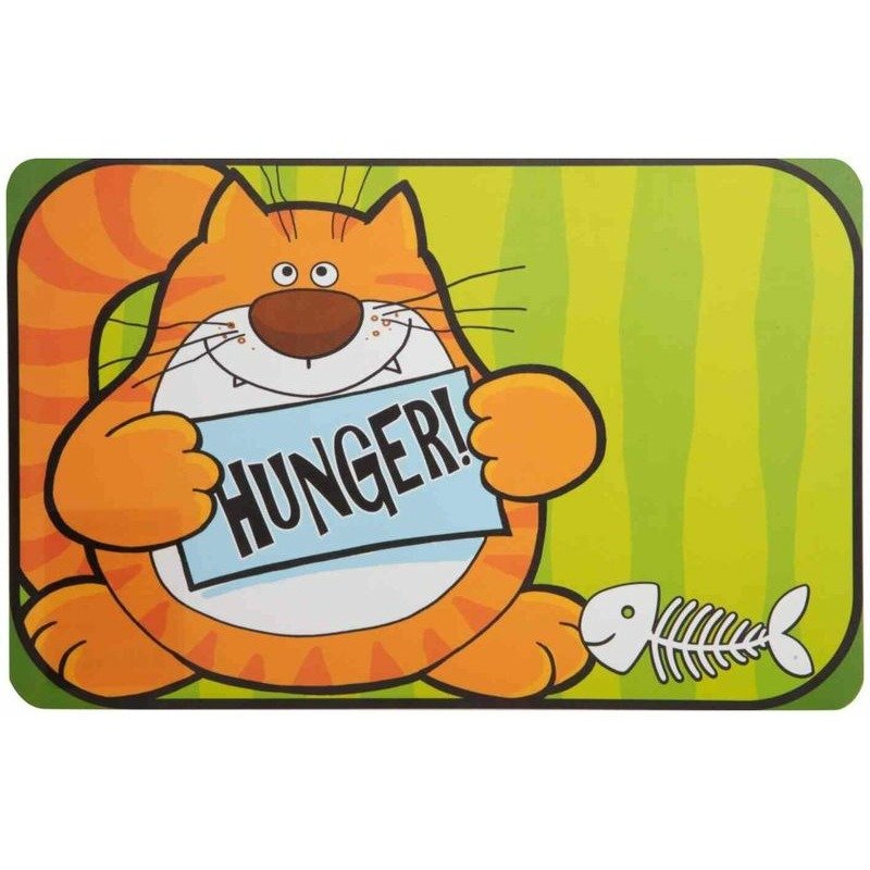 Homepet Most Hungry Cat коврик под миску – 28х43 см