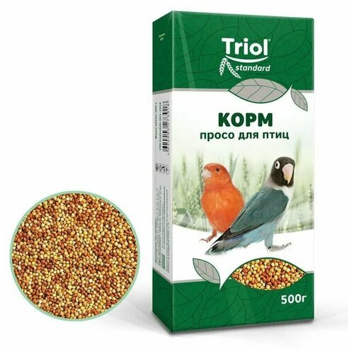 Корм для птиц просо Триол standart, 500г, 3 упаковки