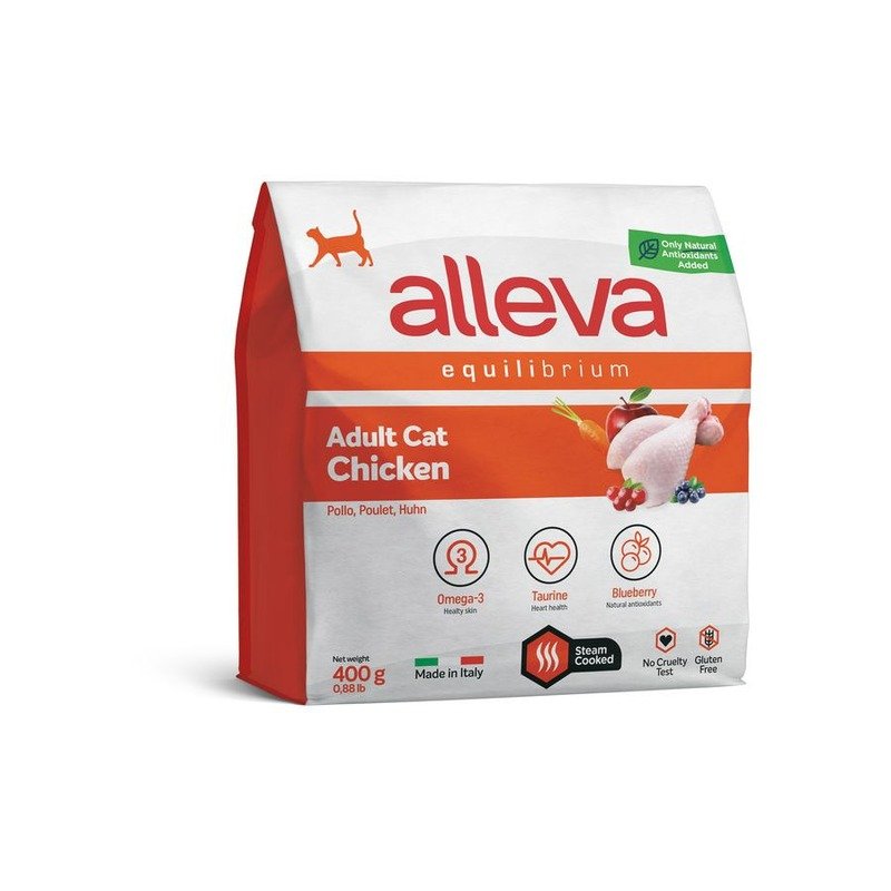 Alleva Equilibrium Adult Cat Sterilized Chicken сухой корм для взрослых кошек, курица – 400 г