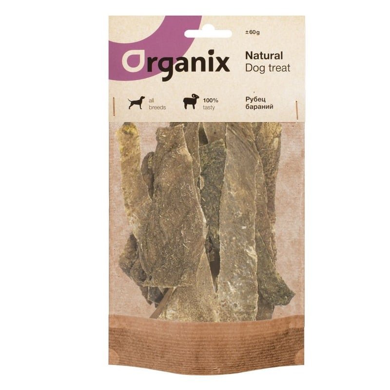 Organix лакомство для собак, рубец бараний – 60 г