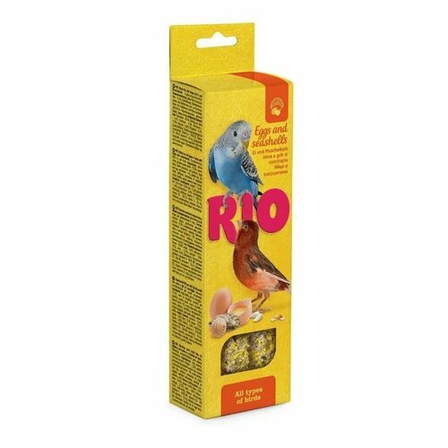 RIO Палочки для всех видов птиц с Яйцом и ракушечником, 80 г, 3 уп