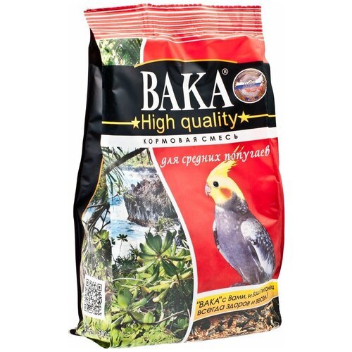 Вака High Quality корм для средних попугаев 500 гр (2 шт)