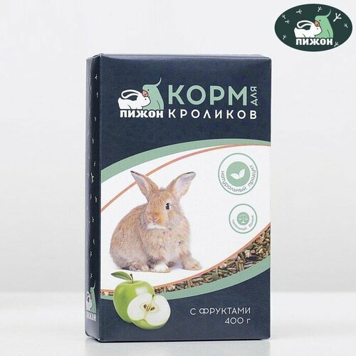 Корм “Пижон” для кроликов, с фруктами, 400 г