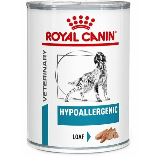 Royal Canin Hypoallergenic Dog (паштет) Влажный диетический корм для взрослых собак при пищевой аллергии (3шт по 410г)