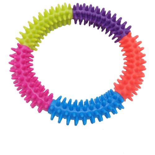 Кольцо для собак Homepet с шипами, 15.3 см, разноцветный, 1шт.