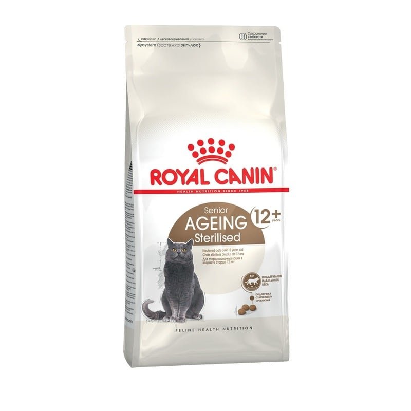 Royal Canin Ageing Sterilised 12+ полнорационный сухой корм для пожилых стерилизованных кошек старше 12 лет