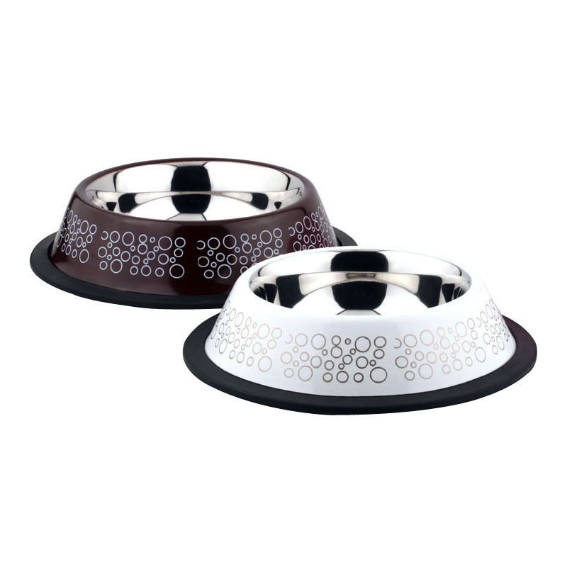 Миска для животных Foxie Circle Bowl металлическая 700мл