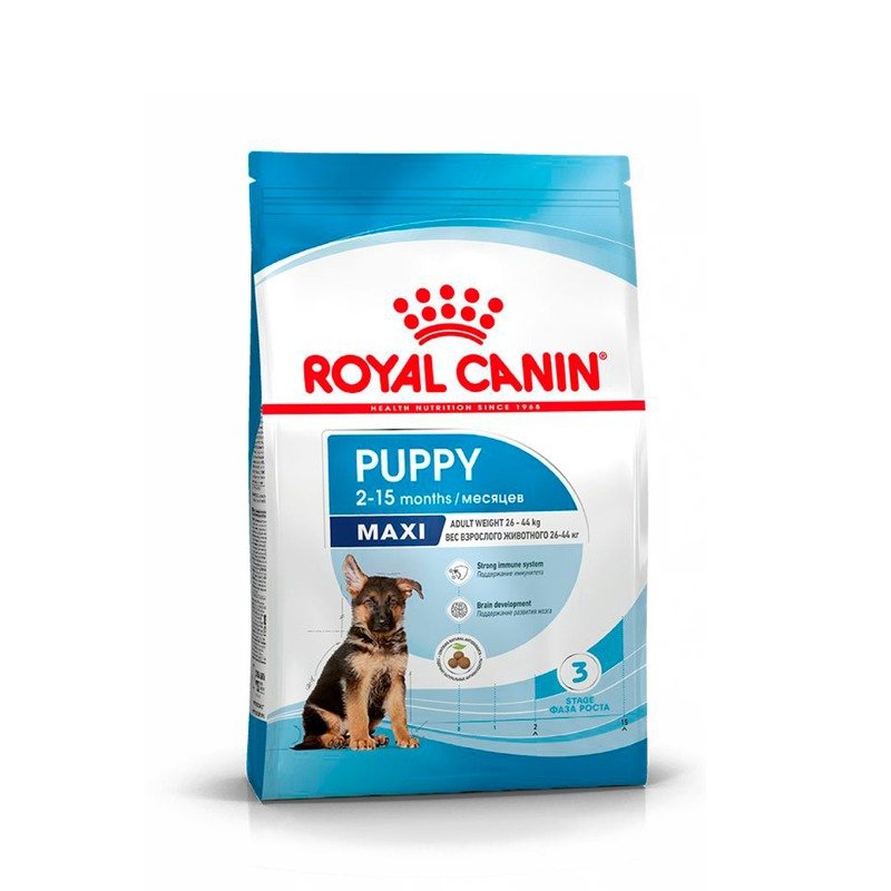 Royal Canin Maxi Puppy полнорационный сухой корм для щенков крупных пород до 15 месяцев – 3 кг