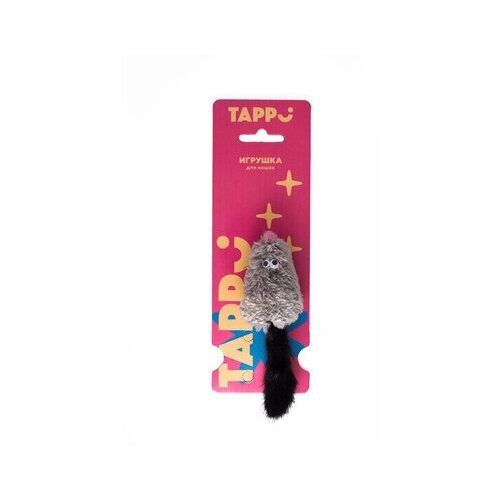 Tappi игрушки Игрушка Саваж для кошек мышь с добавлением кошачьей мяты и с хвостом из натурального меха норки 29оп66 0,015 кг 37632 (2 шт)
