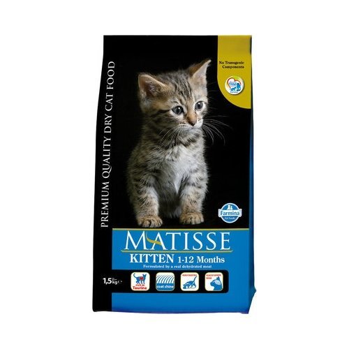 FARMINA Сухой сбалансированный корм для котят Matisse курица 7154 | Matisse Kitten 1,5 кг 39053 (2 шт)