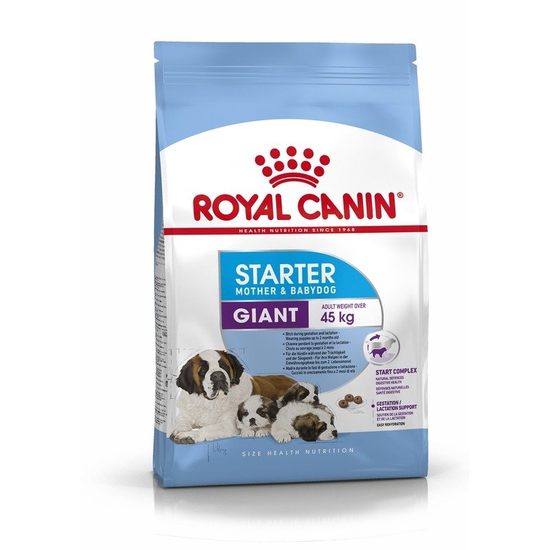 Royal Canin Giant Starter Mother & Babydog для щенков крупных размеров до 2-месяцев и сук в последней трети беременности и во время лактации – 4 кг