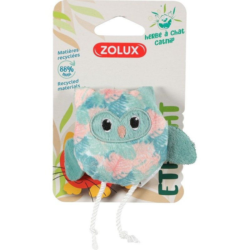 Zolux Игрушка \”Совенок\” для кошек, с кошачьей мятой, 9 см