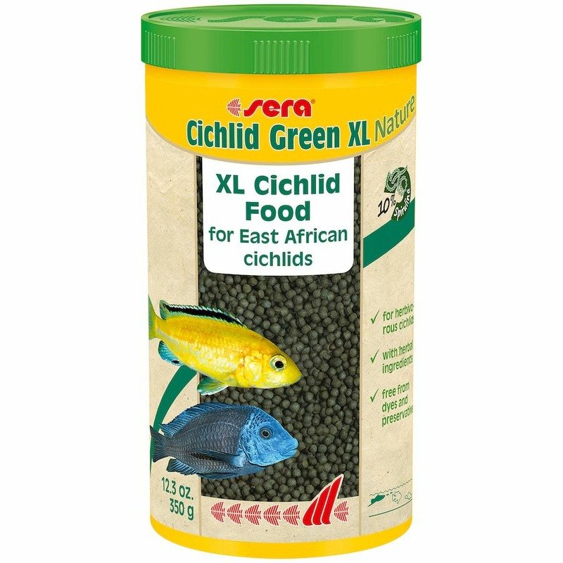 Sera Cichlid Green XL Корм для цихлид растительноядных – 1000 мл