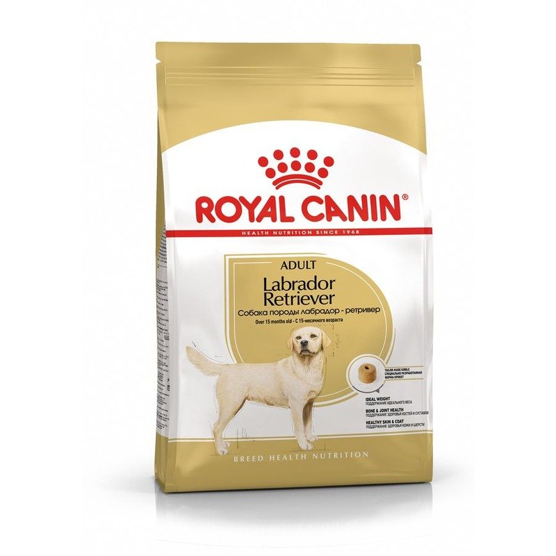 Royal Canin Labrador Retriever Adult полнорационный сухой корм для взрослых собак породы лабрадор-реривер старше 15 месяцев – 3 кг