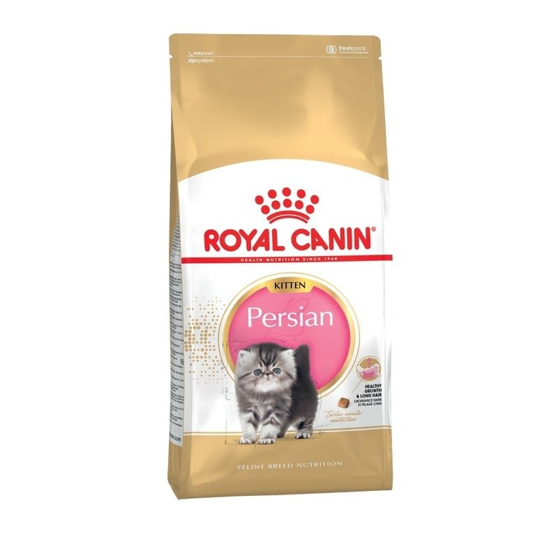 Royal Canin Kitten Persian сухой корм для котят персидской породы от 2 до 12 месяцев, беременных и кормящих кошек – 400 г