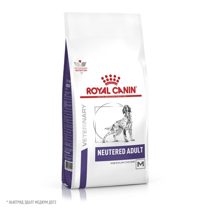 Royal Canin Neutered Adult полнорационный сухой корм для взрослых стерилизованных и кастрированных собак средних пород, диетический – 3,5 кг