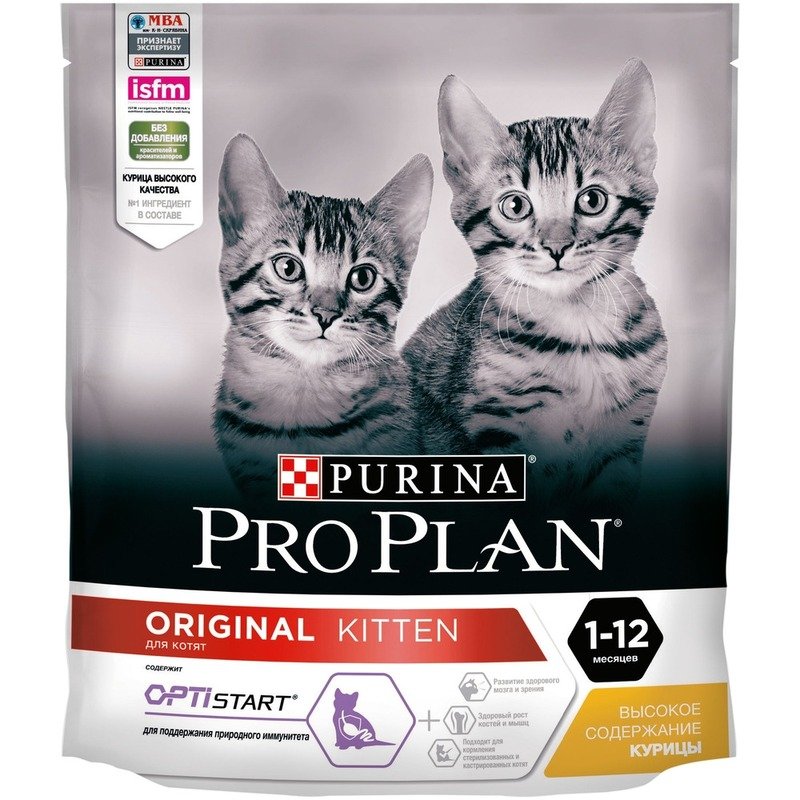 Pro Plan Original Kitten сухой корм для котят, с курицей – 400 г