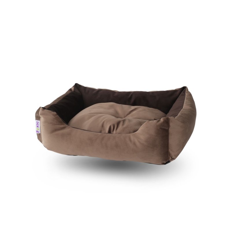 Лежак для животных Foxie Comfort Classic 70×60см коричневый