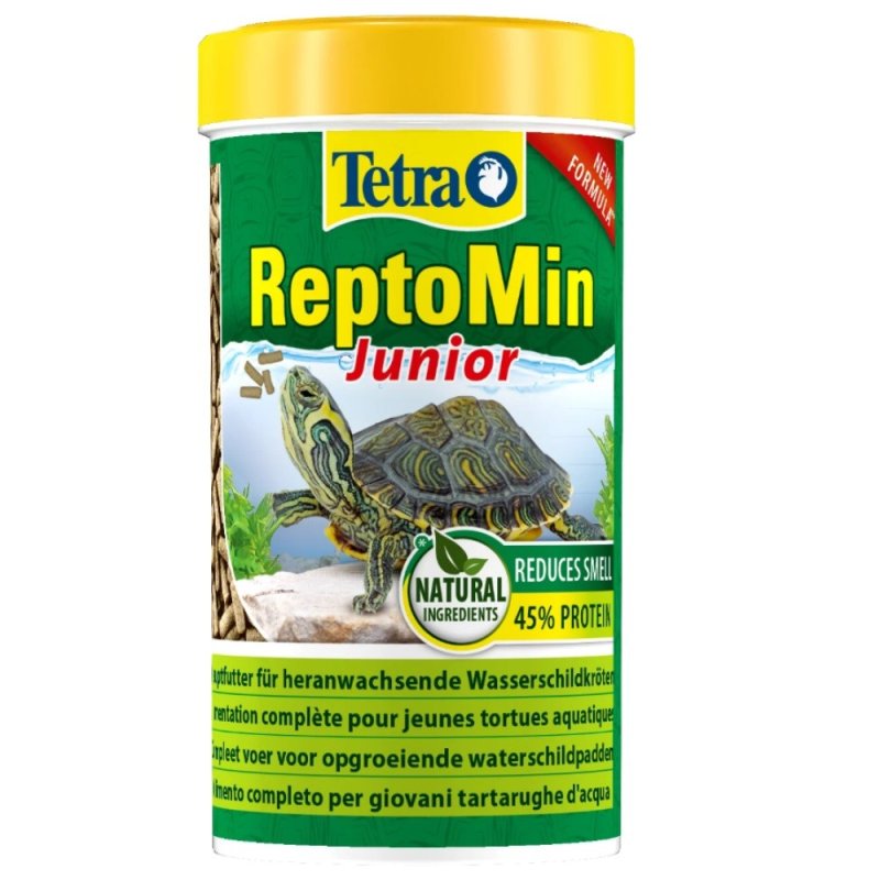 Корм для черепах TETRA ReptoMin Junior M в виде палочек для молодых водных черепах 250мл