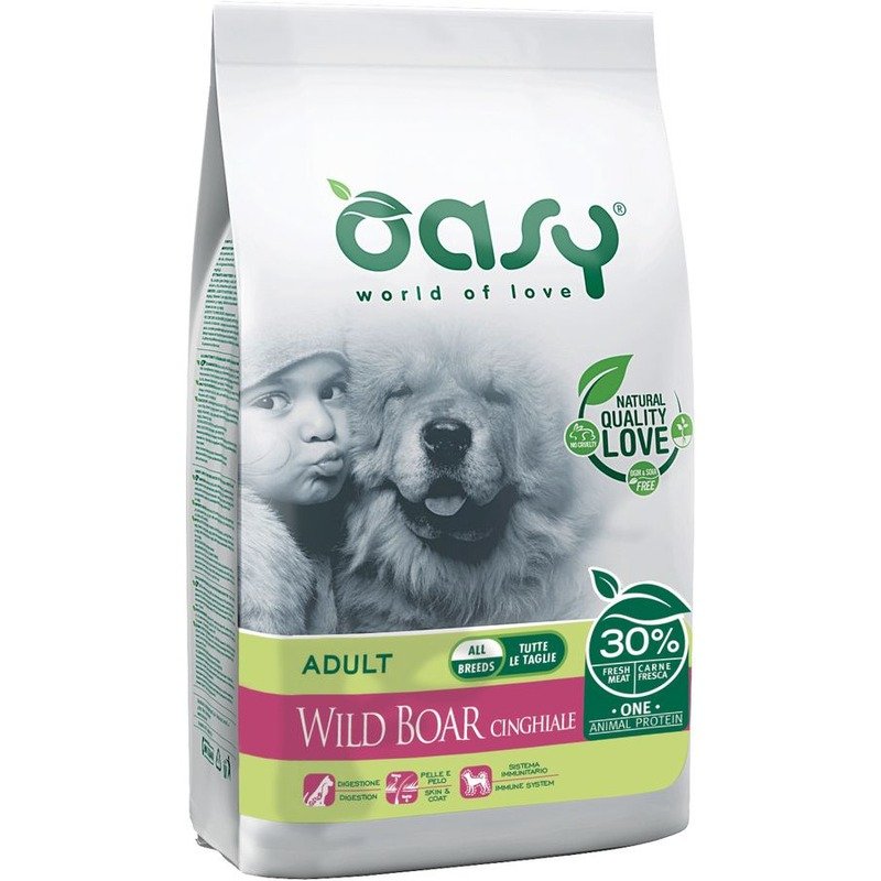 Oasy Dry Dog OAP Adult All Breed Wild Boar Монопротеин сухой корм для взрослых собак всех пород с диким кабаном