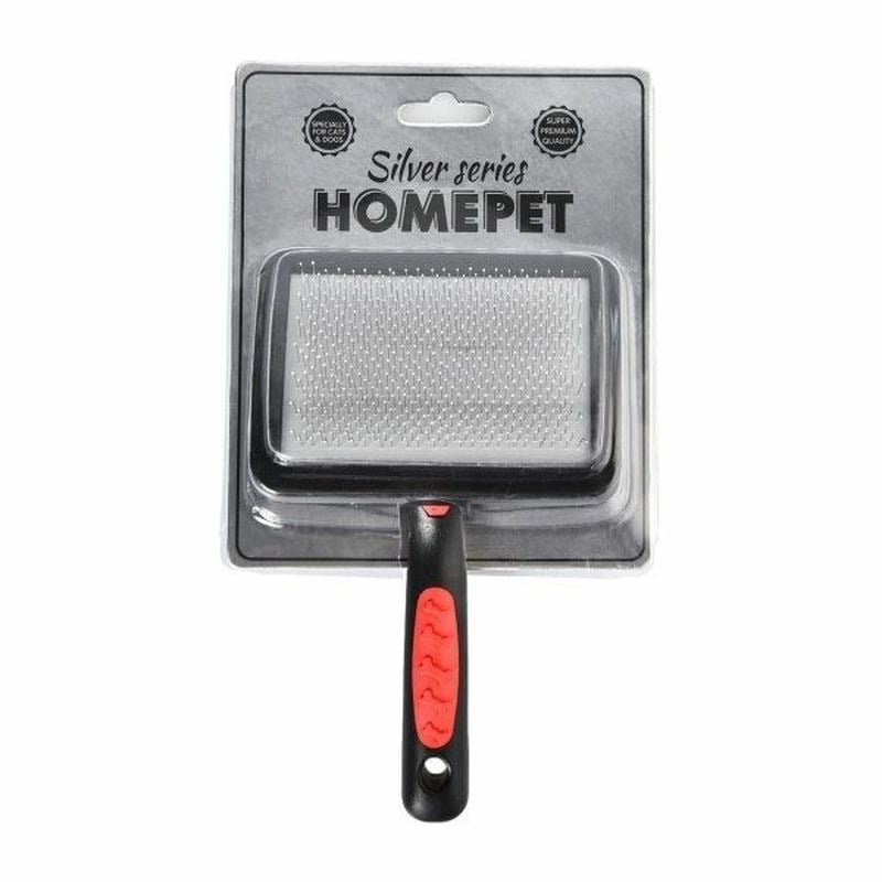 Homepet Silver Series пуходерка пластиковая с каплей размер M – 18х11,5 см
