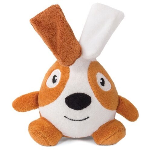 Игрушка для собак Triol Кролик-ушастик 12141135, белый/оранжевый, 1шт.