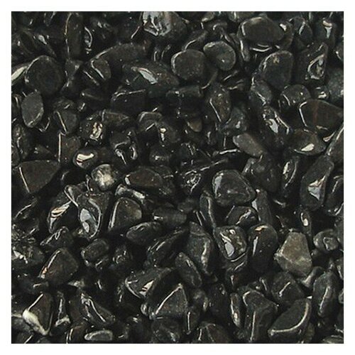 Best Mineral Галька полуокатанная черная, Грунт, 5-8 мм, 5 кг