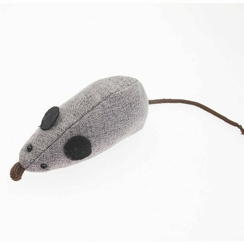 Игрушка для кошек Mr.Alex - Мышь M, с кошачьей мятой, микророгожка, 1 шт.