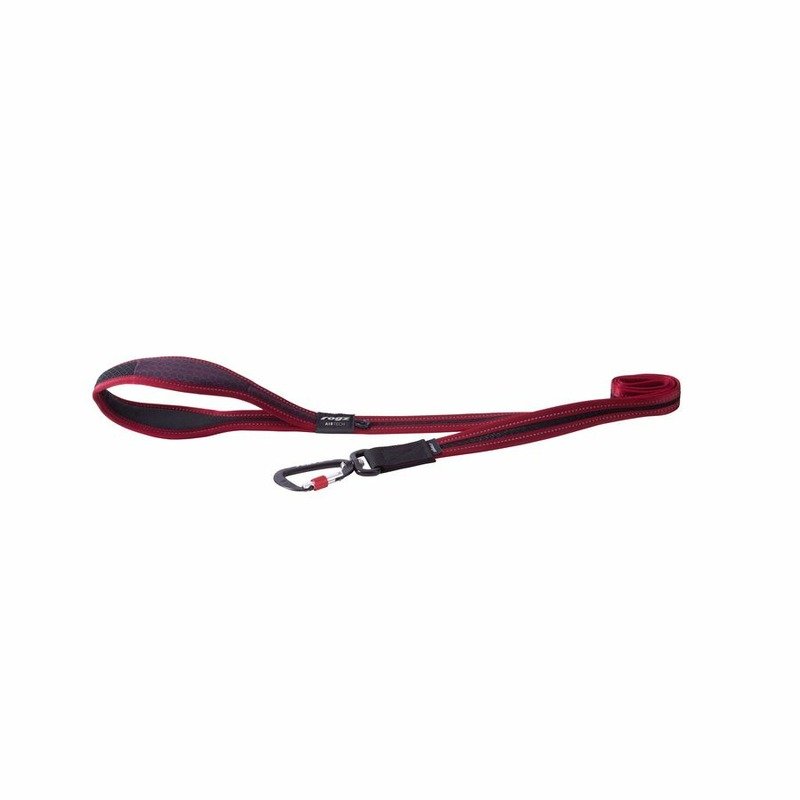 Rogz Air Tech Halsband XL Red поводок для собак крупных пород, размер XL, длина 1,2 м - 39-60 кг, цвет красный