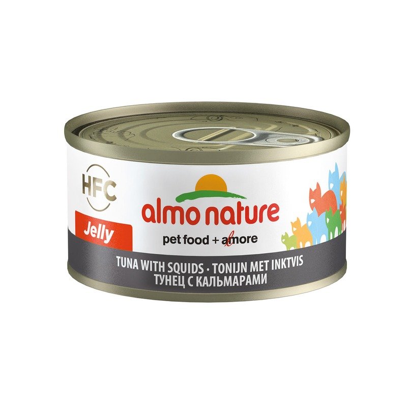 Almo Nature Legend Adult Cat Tuna & Squids влажный корм для кошек, с тунцом и кальмарами, кусочки в желе, в консервах – 70 г