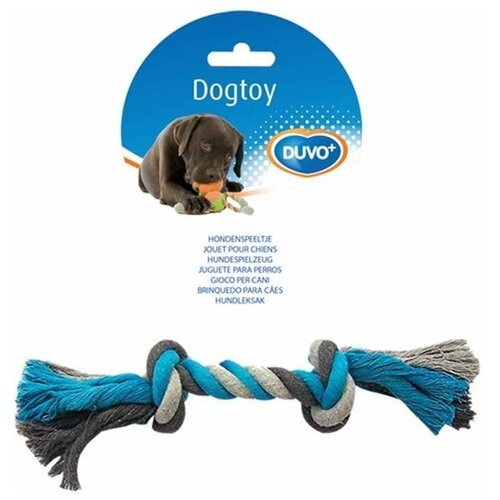 Игрушка для собак веревочная , DUVO+ голубая, 35см (Бельгия)