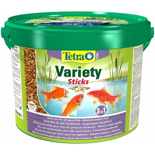 Сухой корм для рыб Tetra Pond Variety Sticks, 10 л, 1.65 кг