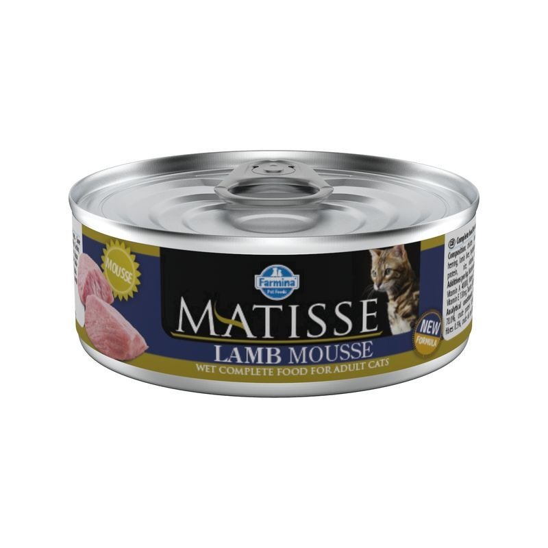 Farmina Matisse Lamb Mousse влажный корм для взрослых кошек мусс с ягненком – 85 г (12 шт в уп)