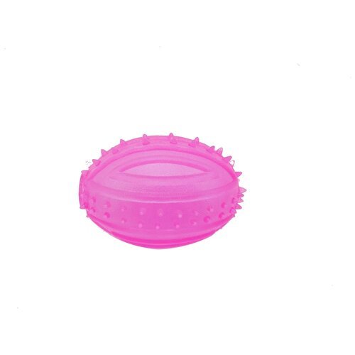 Мячик для собак Homepet Регби 8.9 см, розовый, 1шт.