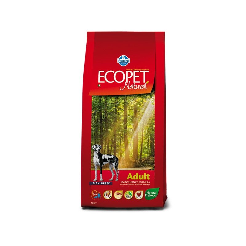 Farmina Ecopet Natural Adult Maxi сухой корм с курицей для взрослых собак крупных пород – 12 кг