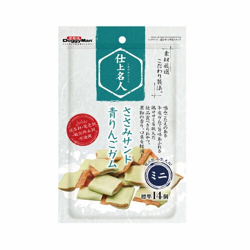 Лакомство для собак Japan Premium Pet Жевательные сэндвичи для чистки зубов на основе зелёного яблока, 50 г