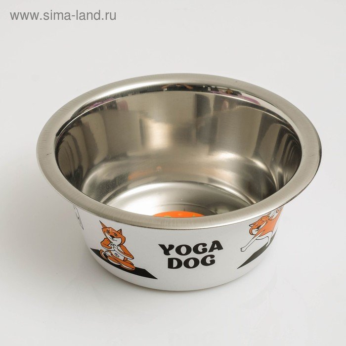 Миска стандартная “Пижон. Yoga Dog”, 450 мл