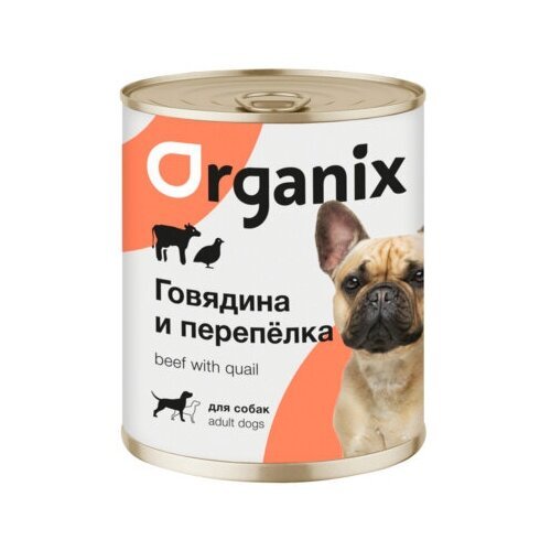 Organix консервы Консервы для собак говядина с перепелкой 11вн42 | 0,85 кг 19671 (10 шт)