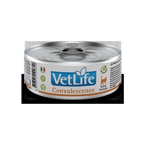 Диетические консервы для кошек Farmina Vet Life Convalescence в период выздоровления, паштет, упаковка 12 * 85 г