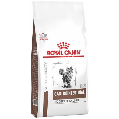 Royal Canin Gastro Intestinal Moderate Calorie GI Сухой корм для кошек при нарушении пищеварения с умеренным содержанием энергии, 400 г