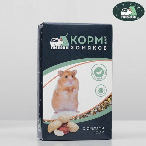 Корм “Пижон” для хомяков, с орехами, 400 г