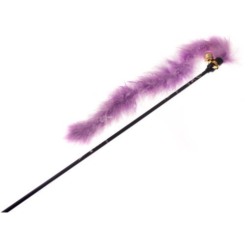 ZooOne дразнилка с хвостом и колокольчиком 30 см, фиолетовый