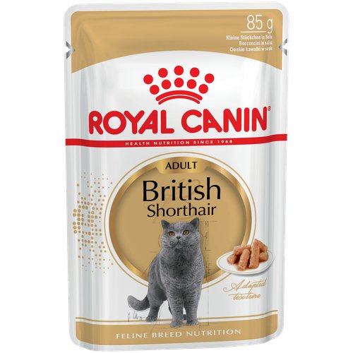 Влажный корм для кошек Royal Canin для британских короткошерстных 24 шт. х 85 г (кусочки в соусе)
