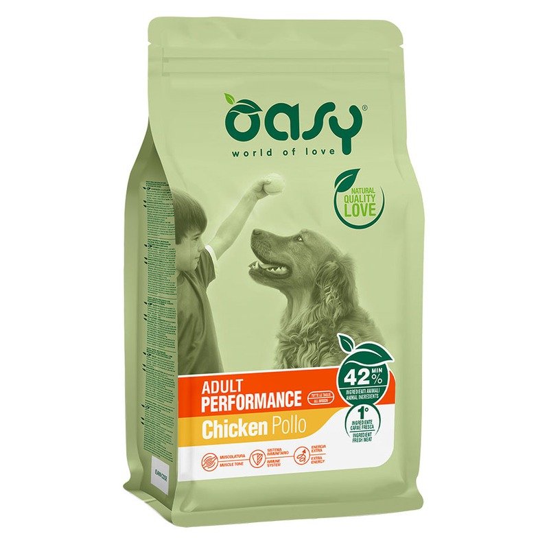 Oasy Dry Performance Professional сухой корм для взрослых собак с высокой активностью с курицей