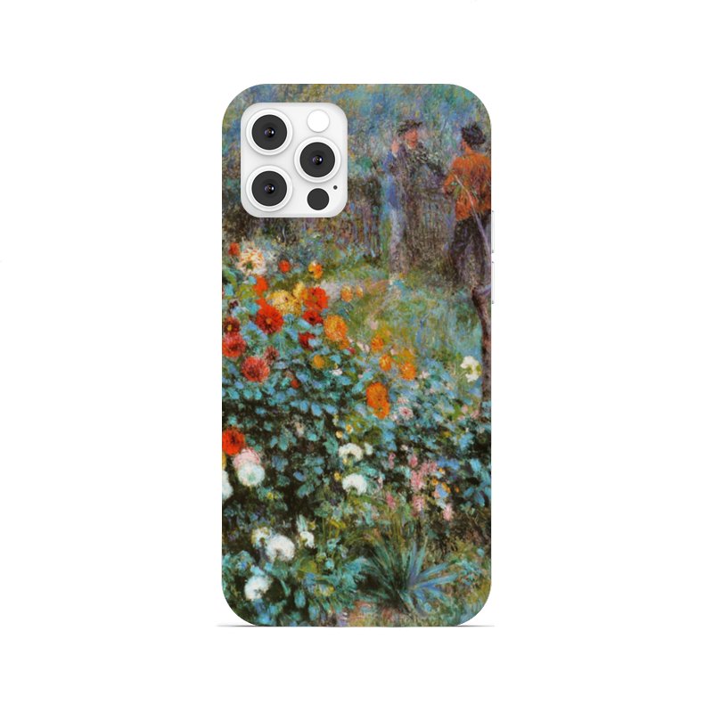 Printio Чехол для iPhone 12 Pro, объёмная печать Сад на улице корто (“сад на монмартре”) (ренуар)
