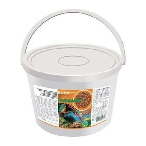Зоомир Гаммарус для рыб рептилий земноводных птиц пластиковый контейнер 2,75л 272 0,25 кг 34519 (2 шт)