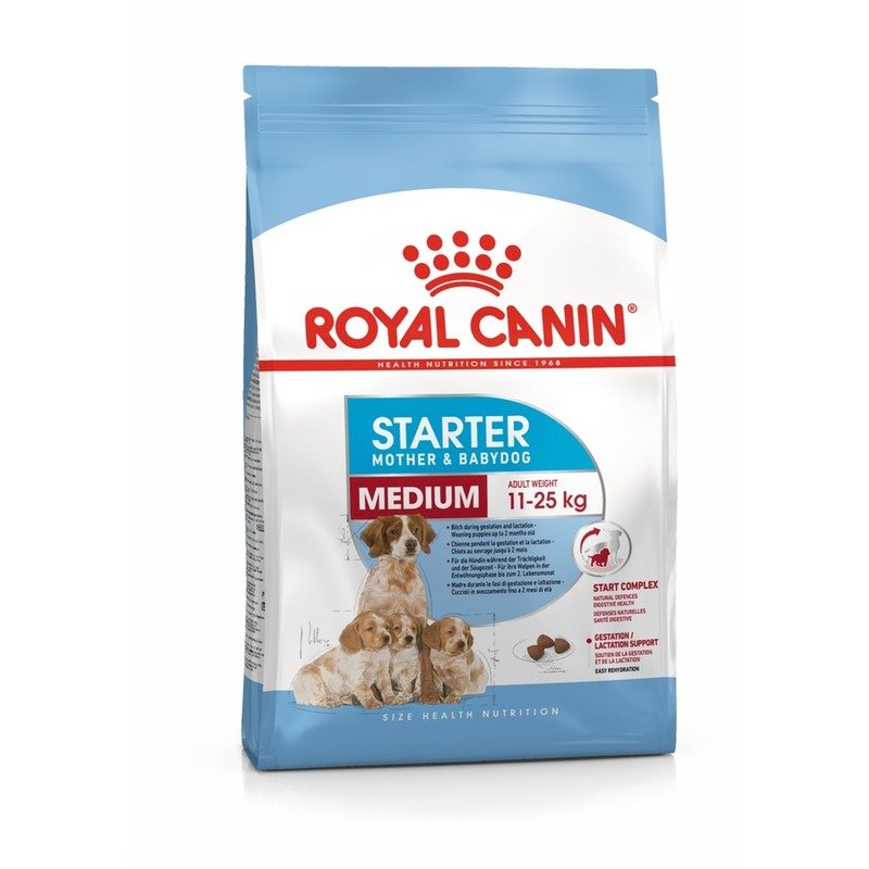 Royal Canin Medium Starter Mother & Babydog для щенков до 2 месяцев, беременных и кормящих собак средних пород – 4 кг