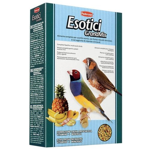 Padovan Esotici основной корм для экзотических птиц 400 гр (2 шт)