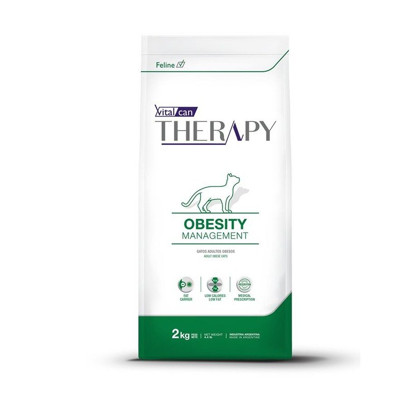 Vitalcan Therapy Feline Obesity Management сухой корм для кошек, для снижения веса, с курицей – 2 кг